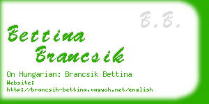 bettina brancsik business card